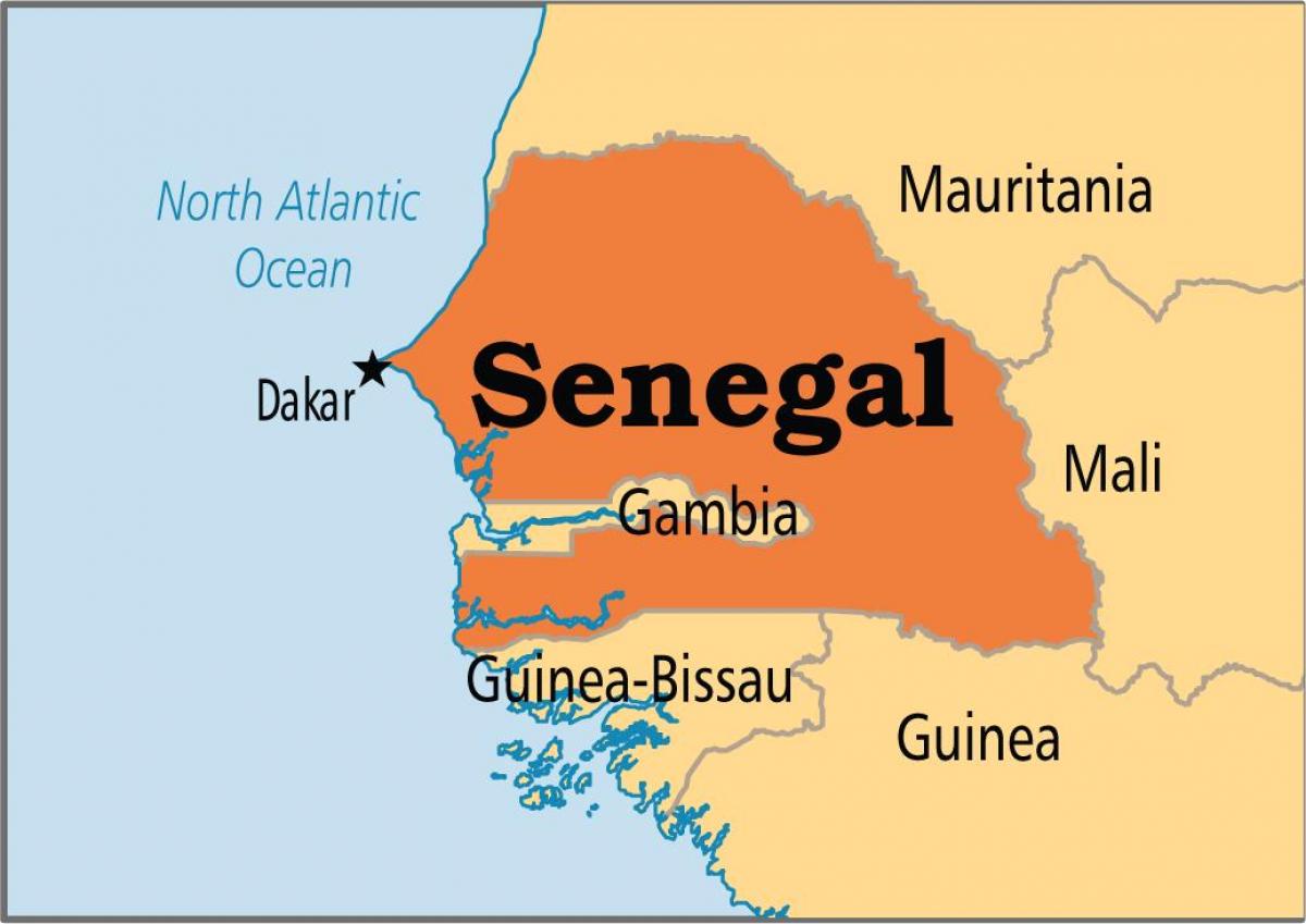 Сенегал на мапи света