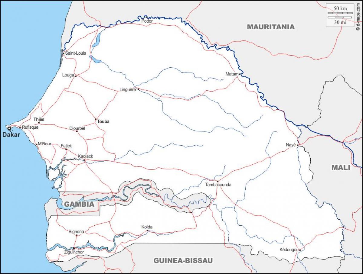 карта тоуба Сенегал