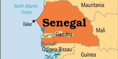 Сенегал на мапи света