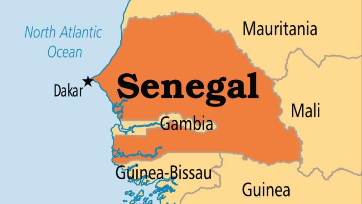 карта Дакар, Сенегал