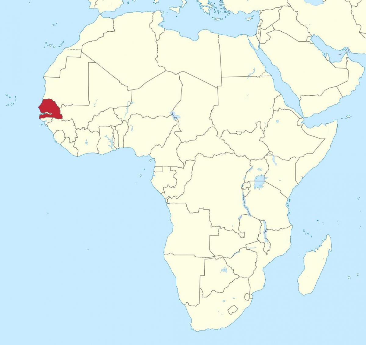 Сенегал на мапи Африке